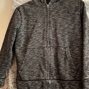Dark grey boys zip up sweater
